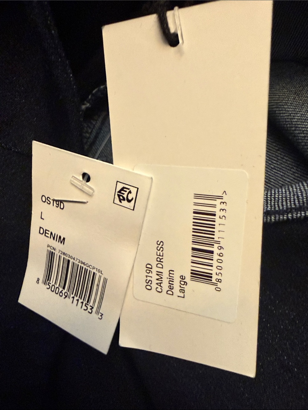 The Lulo Project Cami Denim Dress Size Large - Picture 6 of 8